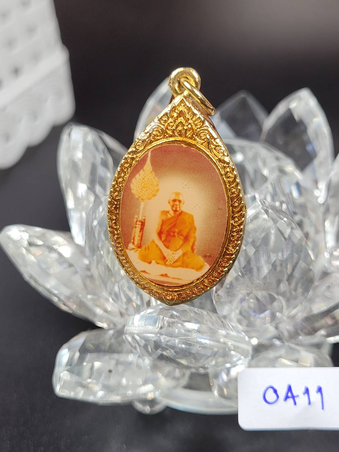 ล็อคเก็ตหลวงพ่อนั่งพัดยศ สวยเดิม #0A11