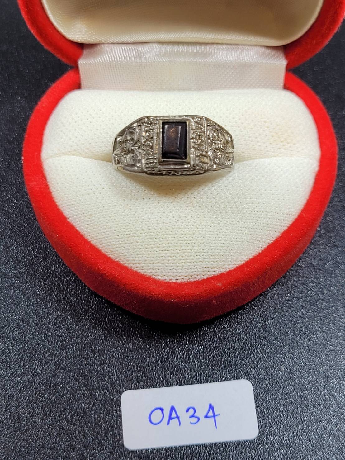 แหวนข้างตอกพระร่วง หลวงพ่อทำไว้ยุคเก่า(หายากมาก)#0A34